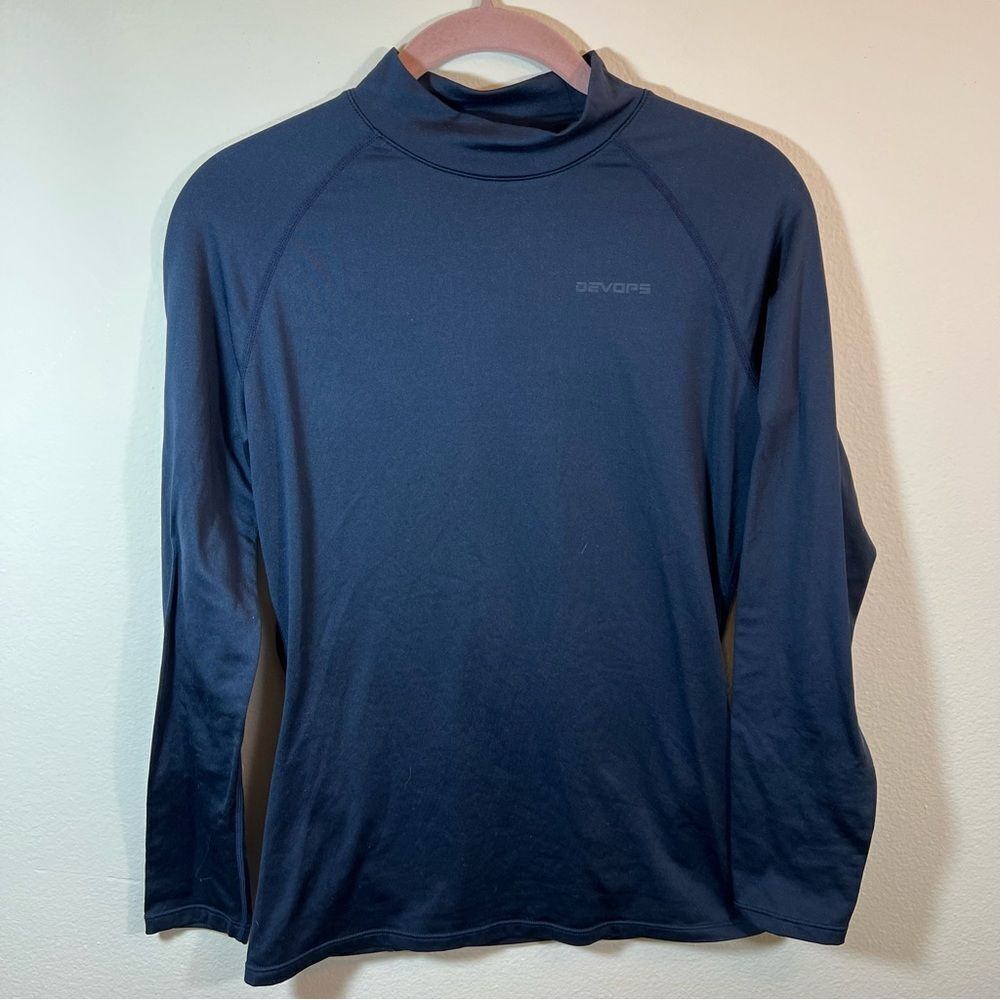 ✨ DEVOPS Thermal Base-layer Long Sleeve Shirt Navy Blue Women’s Medium